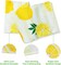 Yellow & White Lemon Table Runner – Summer & Spring Kitchen Decor, Farmhouse Dining Table Decoration, 13 × 72 Inch